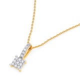 Photo of Cleva 1/15 CT. T.W. Lab Grown Diamond Pendant 14K Yellow Gold [CP1898Y]