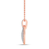 Photo of Brina 1/5 Carat T.W. Lab Grown Diamond Pendant 10K Rose Gold [CP1908R]