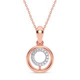 Photo of Bertha 1/20 CT. T.W. Lab Grown Diamond Pendant 14K Rose Gold [CP1906R]