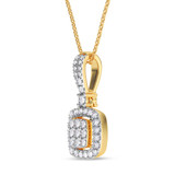 Photo of Agatha 1/5 Carat T.W. Lab Grown Diamond Pendant 14K Yellow Gold [CP1900Y]