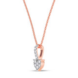 Photo of Rosel 1/20 Carat T.W. Lab Grown Diamond Pendant 14K Rose Gold [CP1897R]