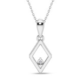 Photo of Ava 1/10 Carat T.W. Lab Grown Diamond Pendant 14K White Gold [CP1904W]