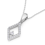 Photo of Ava 1/10 Carat T.W. Lab Grown Diamond Pendant 14K White Gold [CP1904W]