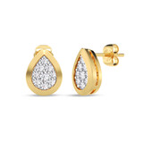 Photo of Beatrix 1/4 CT. T.W. Lab Grown Diamond Earring 14K Yellow Gold [CE1905Y]