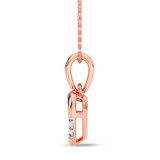 Photo of Alice 1/20 CT. T.W. Lab Grown Diamond Pendant 10K Rose Gold [CP1901R]