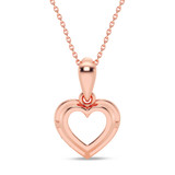 Photo of Alice 1/20 CT. T.W. Lab Grown Diamond Pendant 10K Rose Gold [CP1901R]