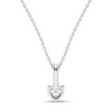 Photo of Rosel 1/20 Carat T.W. Lab Grown Diamond Pendant 10K White Gold [CP1897W]