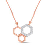 Photo of Tiara 1/15 Carat T.W. Lab Grown Diamond Pendant 14K Rose Gold [CP1899R]