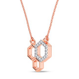 Photo of Tiara 1/15 Carat T.W. Lab Grown Diamond Pendant 14K Rose Gold [CP1899R]