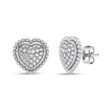 Photo of Brooke 1/8 Carat T.W. Lab Grown Diamond Earring 14K White Gold [CE1909W]