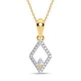 Photo of Ava 1/10 Carat T.W. Lab Grown Diamond Pendant 10K Yellow Gold [CP1904Y]