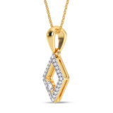 Photo of Ava 1/10 Carat T.W. Lab Grown Diamond Pendant 10K Yellow Gold [CP1904Y]