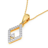 Photo of Ava 1/10 Carat T.W. Lab Grown Diamond Pendant 10K Yellow Gold [CP1904Y]