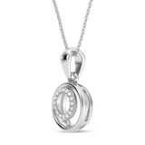 Photo of Bertha 1/20 Carat T.W. Lab Grown Diamond Pendant 14K White Gold [CP1906W]
