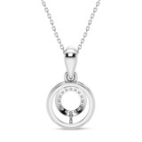 Photo of Bertha 1/20 Carat T.W. Lab Grown Diamond Pendant 14K White Gold [CP1906W]
