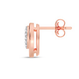 Photo of Bertha 1/10 Carat T.W. Lab Grown Diamond Earring 10K Rose Gold [CE1906R]