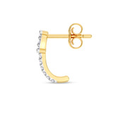 Photo of Cleva 1/10 Carat T.W. Lab Grown Diamond Earring 10K Yellow Gold [CE1898Y]
