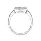Photo of Anne 1/10 ct tw. Lab Grown Diamond Square Cluster Engagement Ring 14K White Gold [BT1903WE-C000]