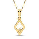 Photo of Ava 1/10 CT. T.W. Lab Grown Diamond Pendant 14K Yellow Gold [CP1904Y]