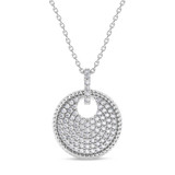 Photo of Brina 1/5 CT. T.W. Lab Grown Diamond Pendant 14K White Gold [CP1908W]