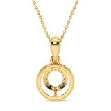 Photo of Bertha 1/20 CT. T.W. Lab Grown Diamond Pendant 10K Yellow Gold [CP1906Y]