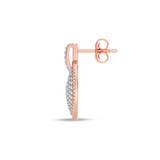 Photo of Brina 3/8 Carat T.W. Lab Grown Diamond Earring 10K Rose Gold [CE1908R]