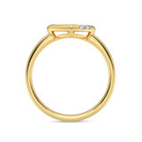 Photo of Alice 1/20 ct tw. Lab Grown Diamond Heart Cluster Engagement Ring 14K Yellow Gold [BT1901YE-C000]