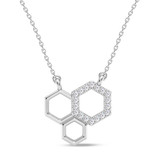 Photo of Tiara 1/15 Carat T.W. Lab Grown Diamond Pendant 14K White Gold [CP1899W]