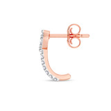 Photo of Rosel 1/10 Carat T.W. Lab Grown Diamond Earring 10K Rose Gold [CE1897R]