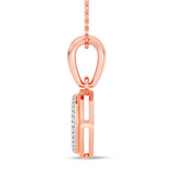 Photo of Anne 1/10 CT. T.W. Lab Grown Diamond Pendant 14K Rose Gold [CP1903R]