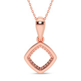 Photo of Anne 1/10 CT. T.W. Lab Grown Diamond Pendant 14K Rose Gold [CP1903R]
