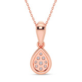 Photo of Beatrix 1/7 CT. T.W. Lab Grown Diamond Pendant 10K Rose Gold [CP1905R]
