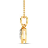 Photo of Bertha 1/20 Carat T.W. Lab Grown Diamond Pendant 14K Yellow Gold [CP1906Y]