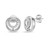 Photo of Bertha 1/10 CT. T.W. Lab Grown Diamond Earring 10K White Gold [CE1906W]