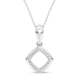 Photo of Anne 1/10 CT. T.W. Lab Grown Diamond Pendant 10K White Gold [CP1903W]