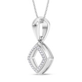 Photo of Anne 1/10 CT. T.W. Lab Grown Diamond Pendant 10K White Gold [CP1903W]
