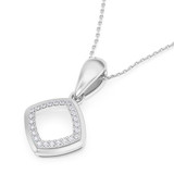 Photo of Anne 1/10 CT. T.W. Lab Grown Diamond Pendant 10K White Gold [CP1903W]