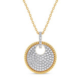 Photo of Brina 1/5 CT. T.W. Lab Grown Diamond Pendant 14K Yellow Gold [CP1908Y]