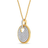 Photo of Brina 1/5 CT. T.W. Lab Grown Diamond Pendant 14K Yellow Gold [CP1908Y]