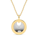 Photo of Brina 1/5 CT. T.W. Lab Grown Diamond Pendant 14K Yellow Gold [CP1908Y]