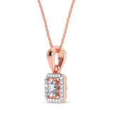 Photo of Brianna 1/6 CT. T.W. Lab Grown Diamond Pendant 10K Rose Gold [CP1907R]