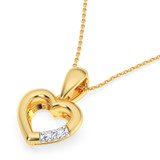 Photo of Alice 1/20 Carat T.W. Lab Grown Diamond Pendant 10K Yellow Gold [CP1901Y]