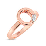 Photo of Amelia 1/20 ct tw. Lab Grown Diamond Circle Cluster Engagement Ring 14K Rose Gold [BT1902RE-C000]