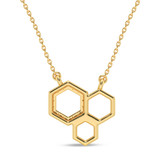 Photo of Tiara 1/15 Carat T.W. Lab Grown Diamond Pendant 14K Yellow Gold [CP1899Y]