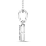 Photo of Anne 1/10 Carat T.W. Lab Grown Diamond Pendant 14K White Gold [CP1903W]