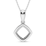 Photo of Anne 1/10 Carat T.W. Lab Grown Diamond Pendant 14K White Gold [CP1903W]