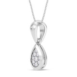 Photo of Beatrix 1/7 Carat T.W. Lab Grown Diamond Pendant 10K White Gold [CP1905W]