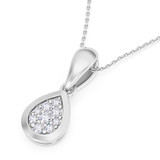 Photo of Beatrix 1/7 Carat T.W. Lab Grown Diamond Pendant 10K White Gold [CP1905W]