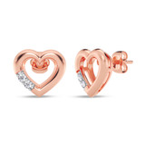 Photo of Alice 1/15 CT. T.W. Lab Grown Diamond Earring 14K Rose Gold [CE1901R]