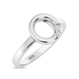 Photo of Amelia 1/20 ct tw. Lab Grown Diamond Circle Cluster Engagement Ring 10K White Gold [BT1902WE-C000]